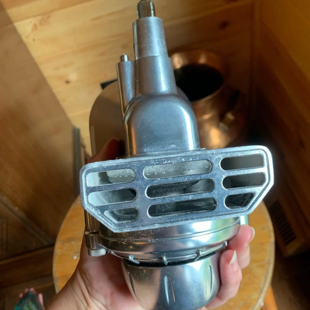 Grain mill kitchenaid Attachment - Shiny Aluminum Finish